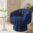 Upholstered Swivel Accent Chair Barrel Chair With Pillow (Set of 2)-1200575258