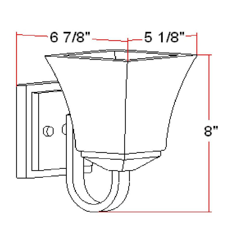 Bendigo Armed Sconce, Satin Nickel