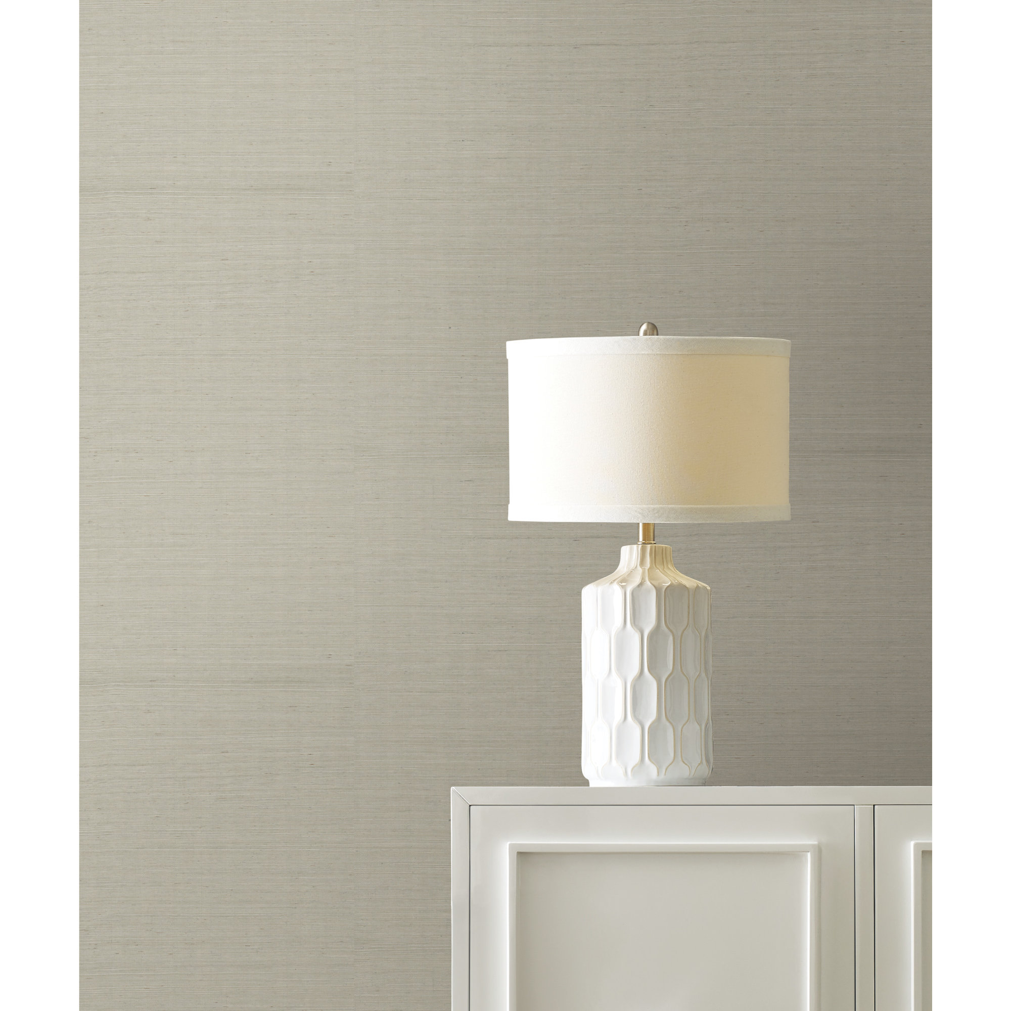 Bollinger 24' L x 36" W Plain Grass Sisal Wallpaper Roll, Green