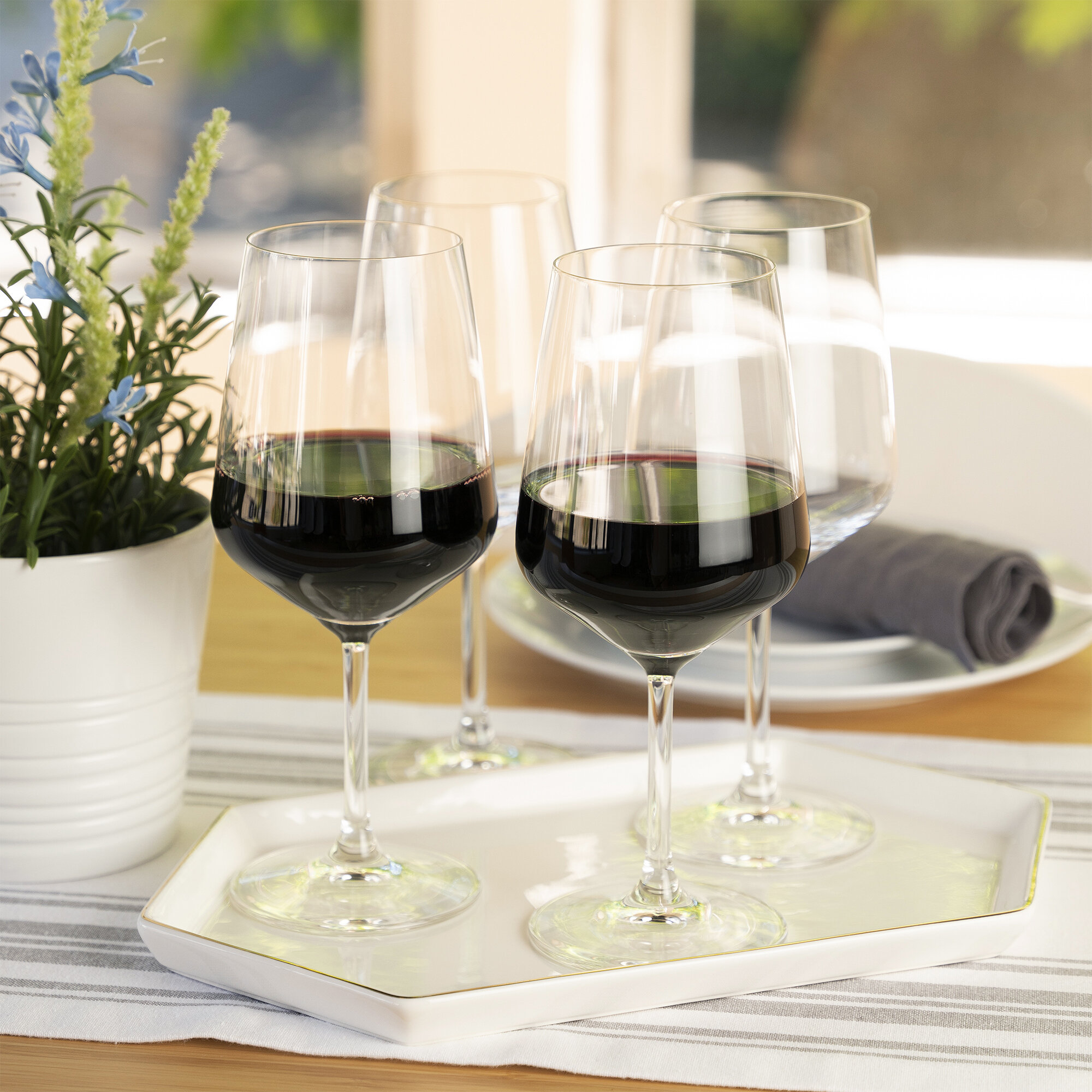 Libbey Signature Greenwich Red Wine Glasses 16-Ounce Set of 4