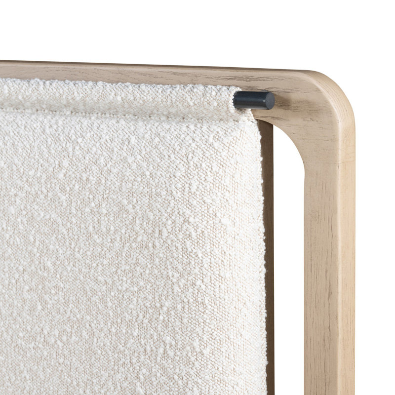 Rosedale Upholstered Bed, King, Tan/White