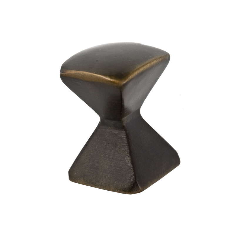 Forged 2 Square Knob, 0.875" H x 0.875" W x 1.25" D, Oil Rubbed Bronze