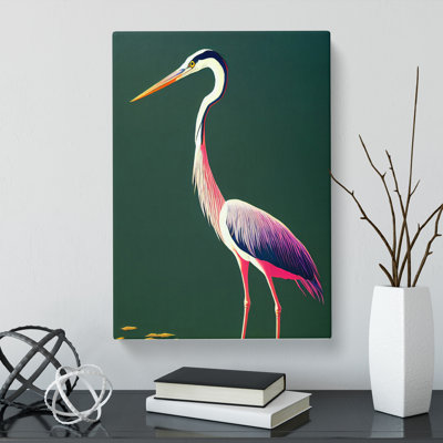 Allaire Heron View - Wrapped Canvas Print