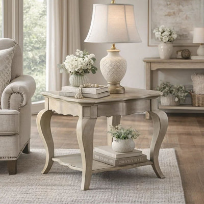 Tasker Solid Wood End Table