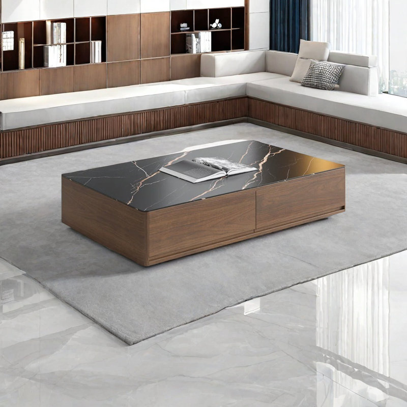 Rock top coffee table high density