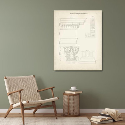 Art sur toile tendue par Trent Austin Design® Kelly, Thomas, titré: Architecture grecque et romaine IV