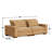 Fari 89'' Recessed Arms Modular Sofa