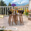 Robinann Rectangular Metal Outdoor Bar Table , 59'' in. W 25'' in. D