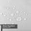 Rideau de douche bleu imperméable, rideaux de douche pour la salle de bain avec 12 crochets-129432909