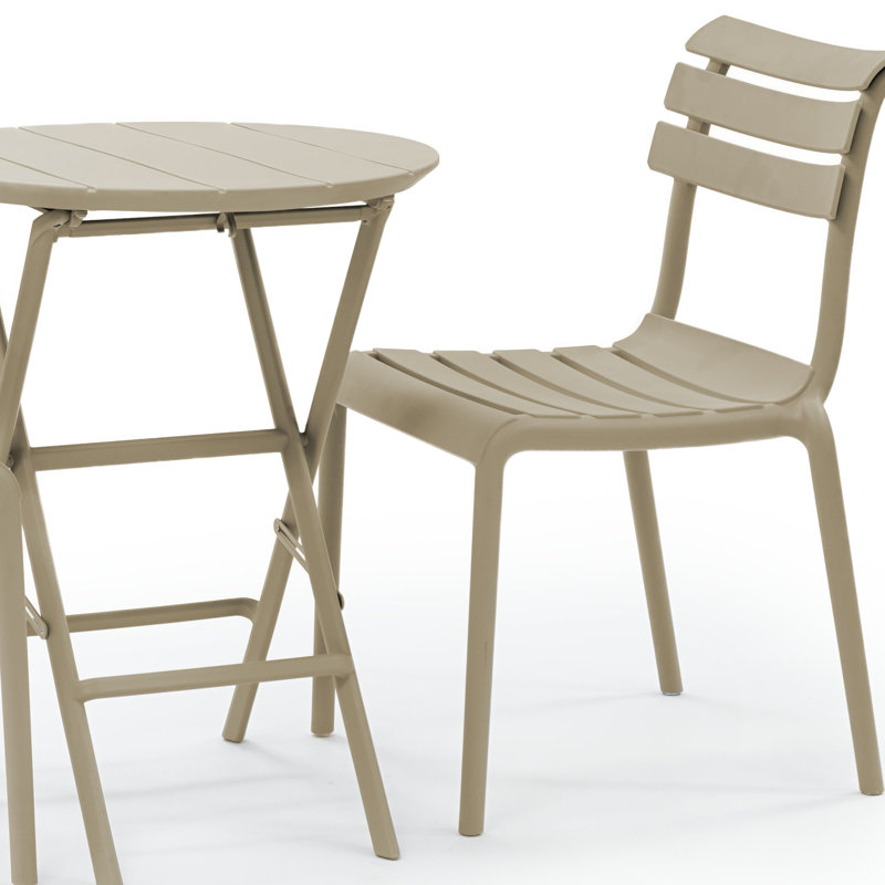 Ensemble bistro rond 2 personnes Centerville, Taupe
