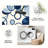 Abstract Circles Blue area rugs for Living Room, Soft and Comfortable, Suitable for all seasons, easy to maintain, machine washable Indoor floor mat, Under Table Farmhouse suitable for Bedroom, Dining Room, Study,  Balcony, Home Decor Patio-1340901540