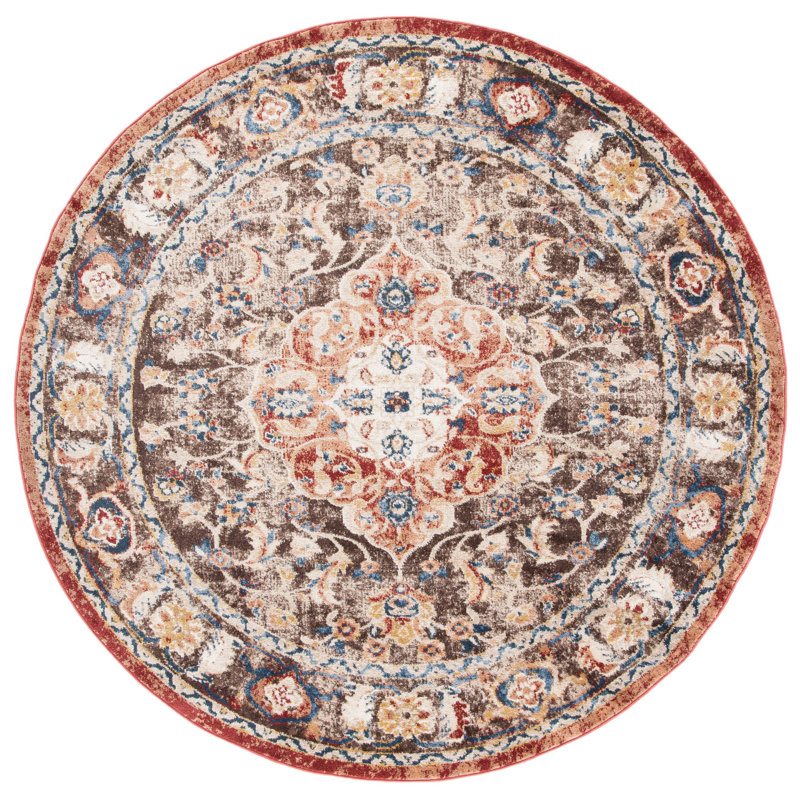 Tapis oriental performance Broomhedge Bijar, Rond 6 pi 7 po