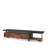 Coalpit Heath Rectangular 2-Drawer TV Stand in Walnut/Black