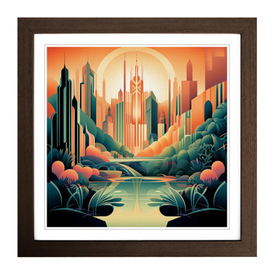 Landscape Deco No.5 - Framed Print