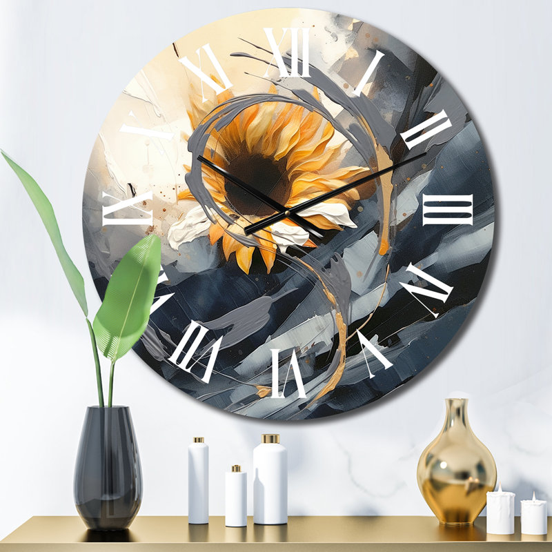 Horloge murale tournesols, Moyenne