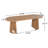 Mordy Outdoor 6-Person Acacia Wood Dining Set With Woven Rattan & Slatted Pedestal Bases-129674181