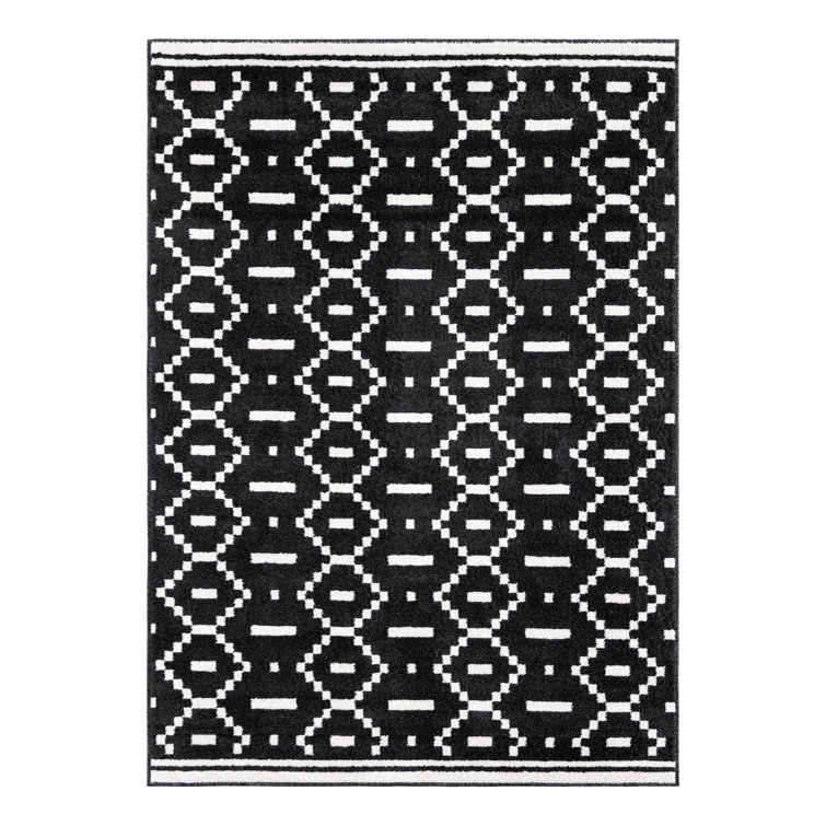 Ivy Bronx Begna Nathanyl Rug Black