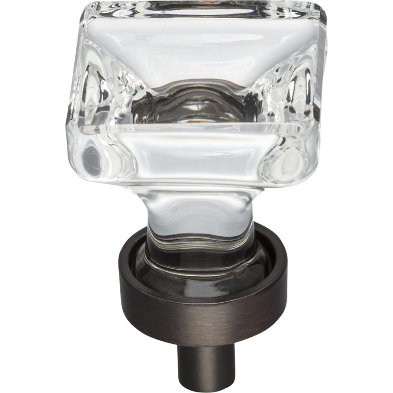 Harlow Square Knob, Brushed Oil Rubbed Bronze, 1 3/16"