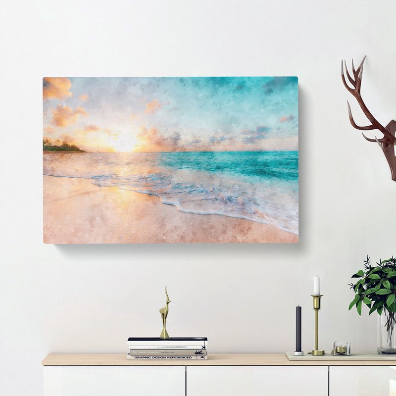 North Shore Beach Hawaii - Wrapped Canvas Graphic Art Print, 60cm H x 91cm W x 4cm D