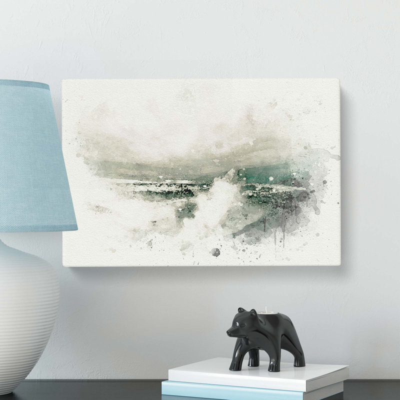 Crashing Waves in Abstract - Wrapped Canvas, 50cm H x 76cm W x 3cm D