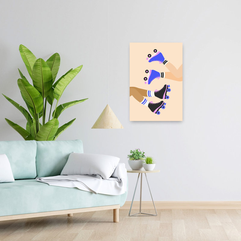 Contemporary Art Bold Modern Playful Wall Art 1 Piece Wrapped Canvas Wall Art, 60.96 cm H x 40.64 cm W