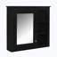 Armoire de salle de bain murale 30 po x 28 po avec miroir, 3 tablettes ouvertes-308531986