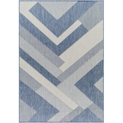 Tapis extérieur bleu Beston