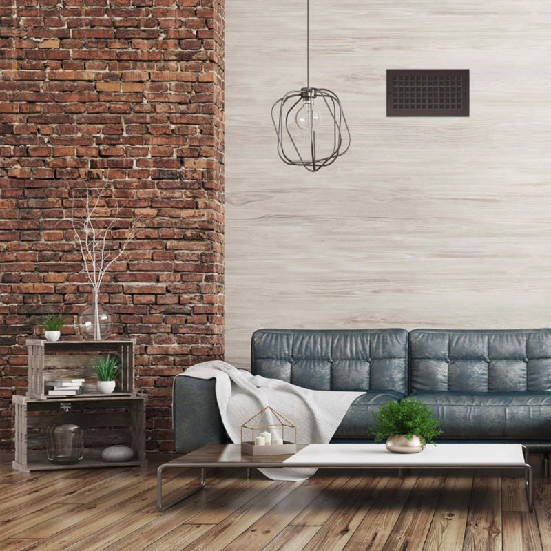 Grille de plancher Reggio, 6 po x 12 po, Bronze huilé