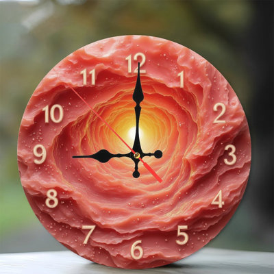 Tunnel d'horloge organique avec lumière