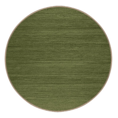 Machine Washable Solid Brown Area Rug