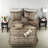 Luxury 7 Piece Polyester Bedding Sets, Jacquard Modern Queen Home