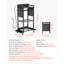 4-tier Tool Organizer Cart with Charging Station Garage Cart on Wheels