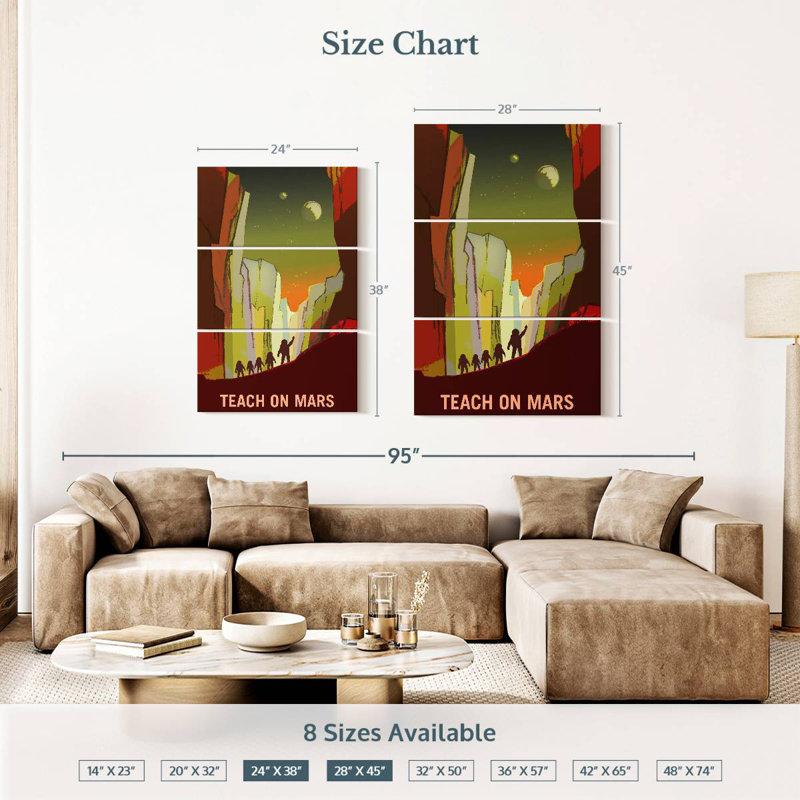 Oberle Mars Explorers Wanted Poster III, 38" H x 24" W