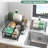 3 Tier Detachable Dish Drying Rack With Drainboard, Large Capacity Dish Drainer With Utensil Holder, Space-Saving Kitchen Counter Organizer For Plates, Bowls, Cups, Cutlery, Knifes
