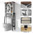Freestanding Over The Toilet Storage With Adjustable Shelf
