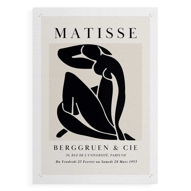 Matisse CDXC, reproduction encadrée - reproduction de toile seulement - NON-CADRE, H 60 po x l 40 po