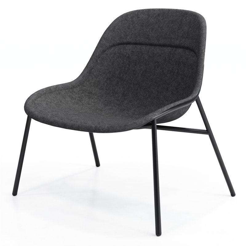 Méridienne Vale, Gris anthracite, Noir de jais