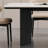 Simple and retro dining table-497265368