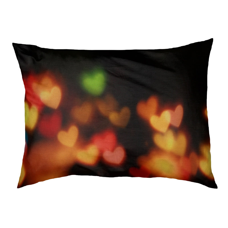 Coussin de conception de lumières cardiaques Burrill, L 19,5 po x l 29,5 po, Marron foncé