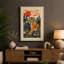Tiger in Jungle Japandi - Wrapped Canvas-34168805-34168807