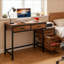 Bureau de style industriel, bureau d'ordinateur, table d'écriture