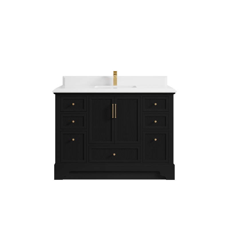 Alys 48'' Single Bathroom Vanity with Quartz Top