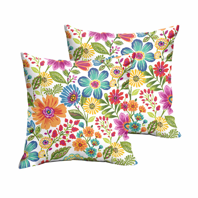 Housse de coussin d'extérieur carré Gabby, H 18 po x l 18 po x P 6 po