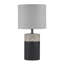 Lampe de table en céramique texturée, cordon d'alimentation transparent de 60 po, lampe de table