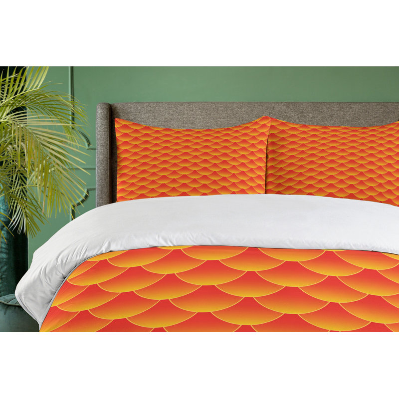 Modern & Contemporary Geometric Shapes Duvet Cover, Twin Duvet Cover + 1 Pillow Sham