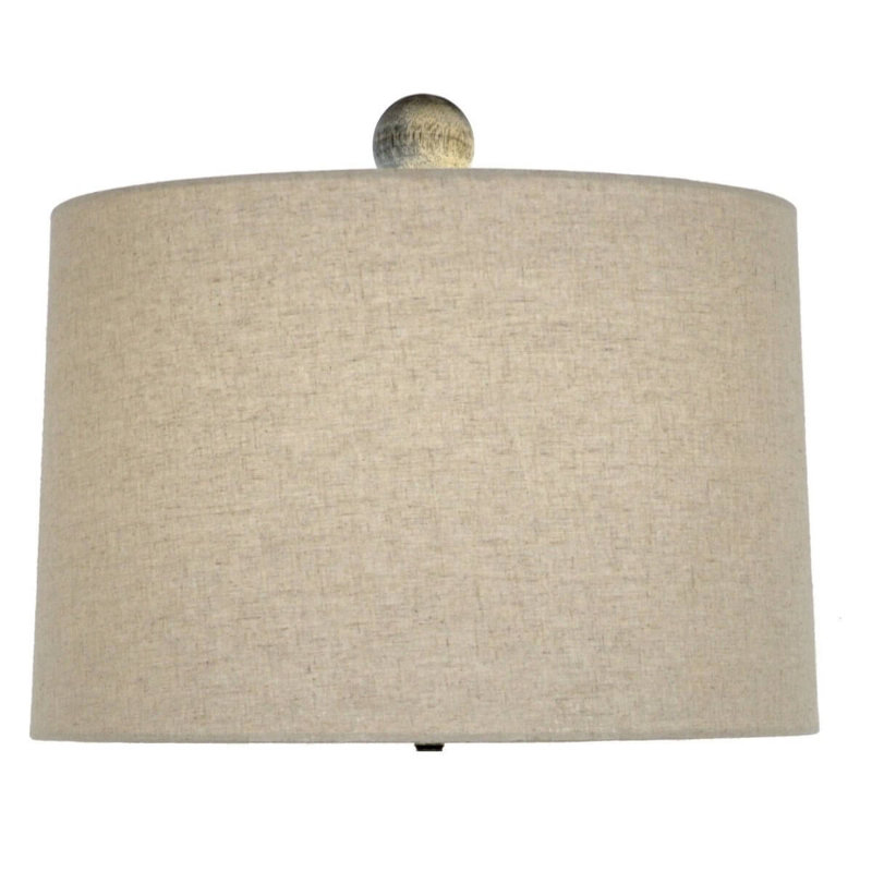 Andreas Table Lamp, Dark Stain, Natural