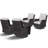 Bonia Swivel Rocker Patio Gliding Chair with Cushions (Set of 4)-1863343518