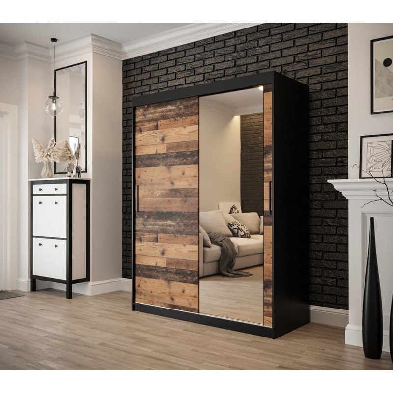 Nerice 2 Door Manufactured Wood Wardrobe