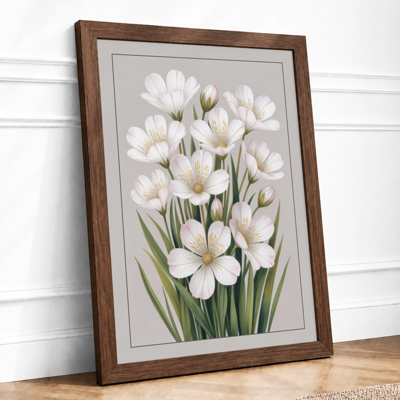 Luminous Study Botanical - Framed Print, Walnut, A3 - 42.0 x 29.7 cm