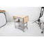 Cucina Elegante Kitchen Cart with Wood Top-19003837